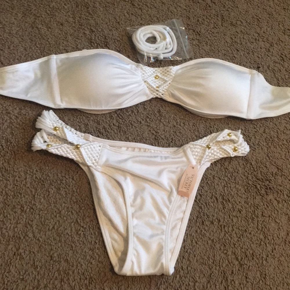 NWT white bikini